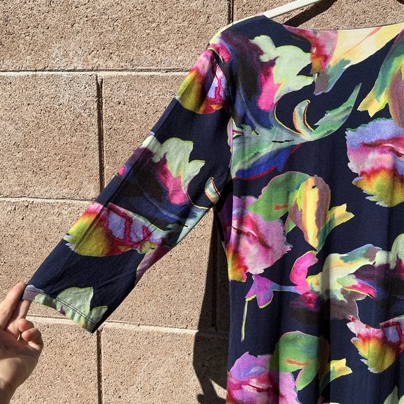 NWOT Soft Surroundings Hyannis Faux-Wrap Jersey Sheath Midi Dress Small Bodycon - Picture 8 of 10